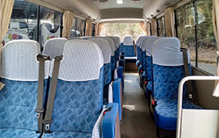 マイクロバス・正22名＋補助6人／平成26年製造車両 内装
